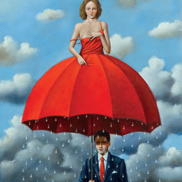 Red umbrella - Inkografia